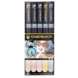 Chameleon Set Chameleon tnovac fixy, 5ks - pastelov tny