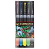 Chameleon Set Chameleon tnovac fixy, 5ks - zkladn tny