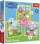 TREFL Prastko Peppa: Puzzle 3v1 (20,36,50 dlk)