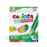 Carioca CARIOCA TITA gumovateln pastelky nelmav 24 ks