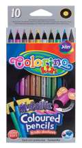 Colorino Metalick pastelky kulat 10 barev