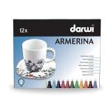 DARWI DARWI ARMERINA fixy na porceln bez vypalovn sada 12 x 6 ml