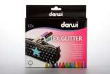 DARWI DARWI TEX GLITTER fixy na textil  sada 12 x 6 ml