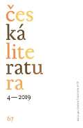 Ústav pro českou literaturu AV Česká literatura 4/2019