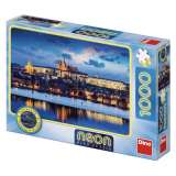 Dino Prask hrad - Puzzle neonov 1000 dlk