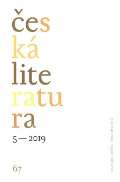 �stav pro �eskou literaturu AV �esk� literatura 5/2019