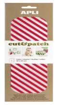 APLI APLI Cut&Patch papr 30 x 50 cm - Pruhy ervenobl 3 ks